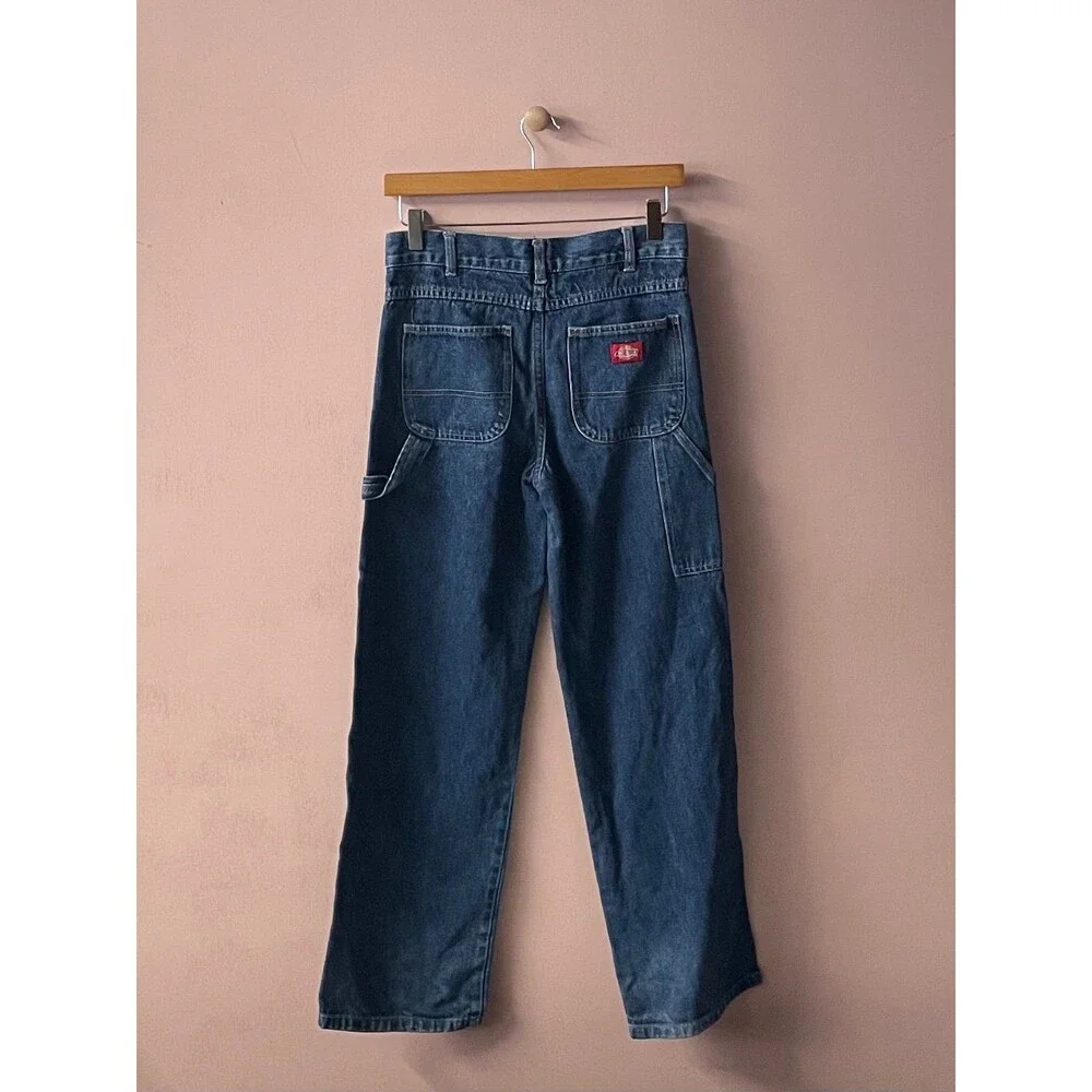 Dickies Kids Classic Dark Wash Blue Straight Leg Carpenter Jeans Size 14